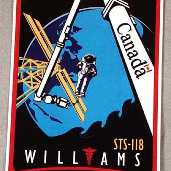 DAVID WILLIAMS 2007 STS-118 PERSONAL STICKER, OFFICIAL ASTRONAUT FULL COLOUR DES - Picture 1 of 2
